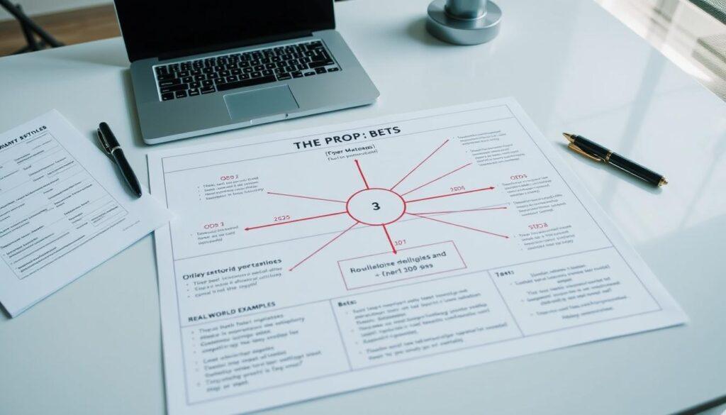 Prop bets explained: a detailed diagram on a modern office desk, with a laptop, papers, and a pen. The image depicts a clear and concise visual guide to understanding prop bets in sports betting, including explanations of key terms, odds calculations, and real-world examples. The scene is well-lit with soft, natural lighting, creating a professional, informative atmosphere. The composition is balanced, with the diagram taking center stage, surrounded by the necessary office accoutrements. The overall mood is one of clarity and educational purpose, inviting the viewer to dive deeper into the subject matter. Prop bets explained: a detailed diagram on a modern office desk, with a laptop, papers, and a pen. The image depicts a clear and concise visual guide to understanding prop bets in sports betting, including explanations of key terms, odds calculations, and real-world examples. The scene is well-lit with soft, natural lighting, creating a professional, informative atmosphere. The composition is balanced, with the diagram taking center stage, surrounded by the necessary office accoutrements. The overall mood is one of clarity and educational purpose, inviting the viewer to dive deeper into the subject matter.