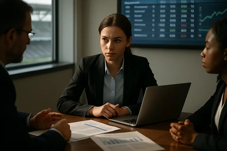 Legal documents beside charts tracking sports and event contract availability