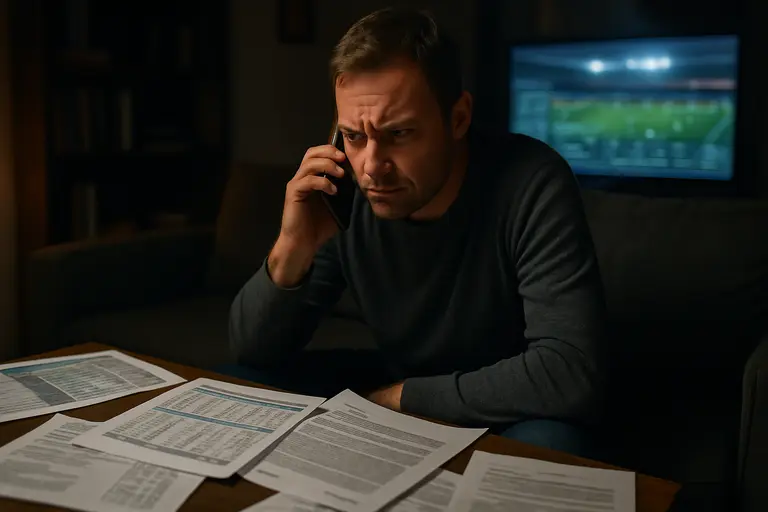 Bettor checking sportsbook terms and support options before placing a wager