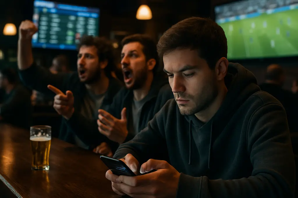 live betting options shown on multiple sportsbook screens during a night game