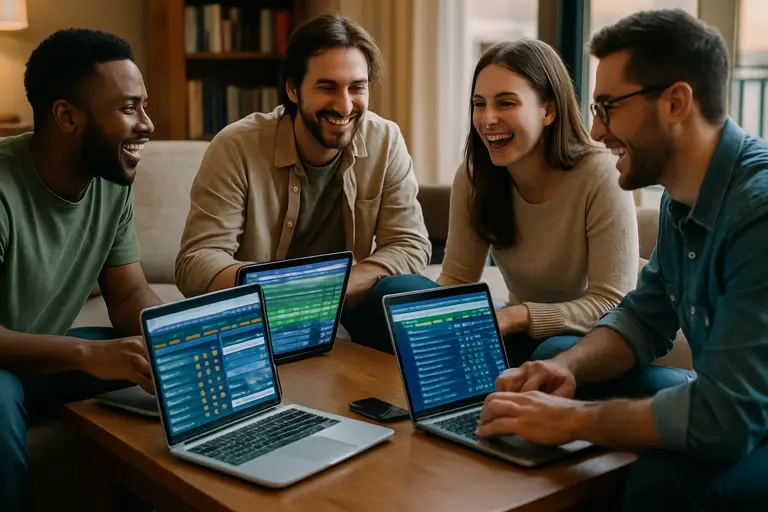 Sports betting analyst reviewing offshore and regulated market data charts